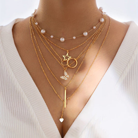 5 Layer Anti-Tarnish Pendant Necklace